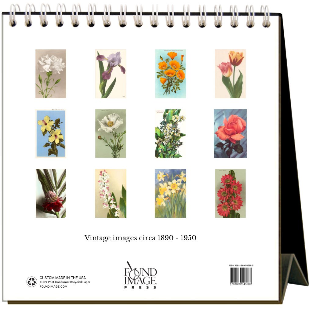 Found Image Press - Flowers 2026 Desk Calendar