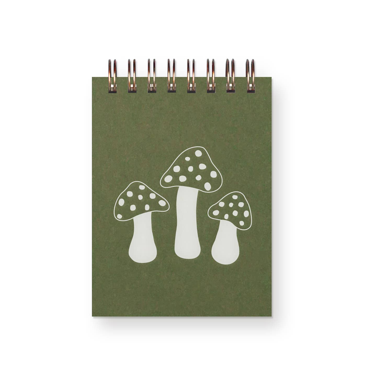 Ruff House Print Shop - Mushroom Mini Jotter Notebook: French Vanilla Cover | Canyon Ink