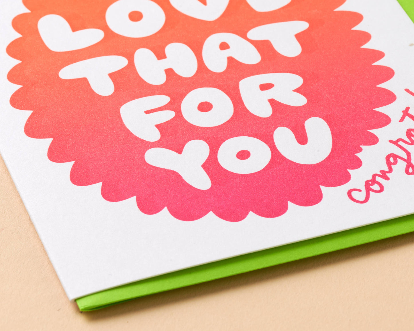 And Here We Are - Love That for You Graduation Letterpress Greeting Card- Made in USA