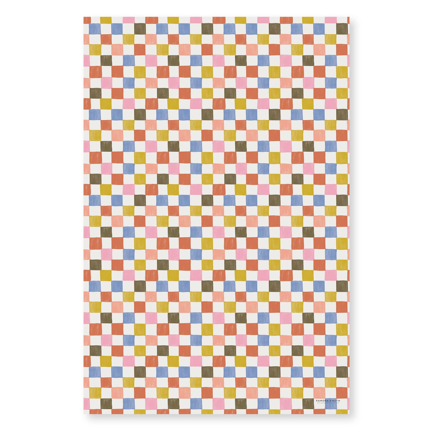 Ramona & Ruth - Check Gift Wrap | Roll