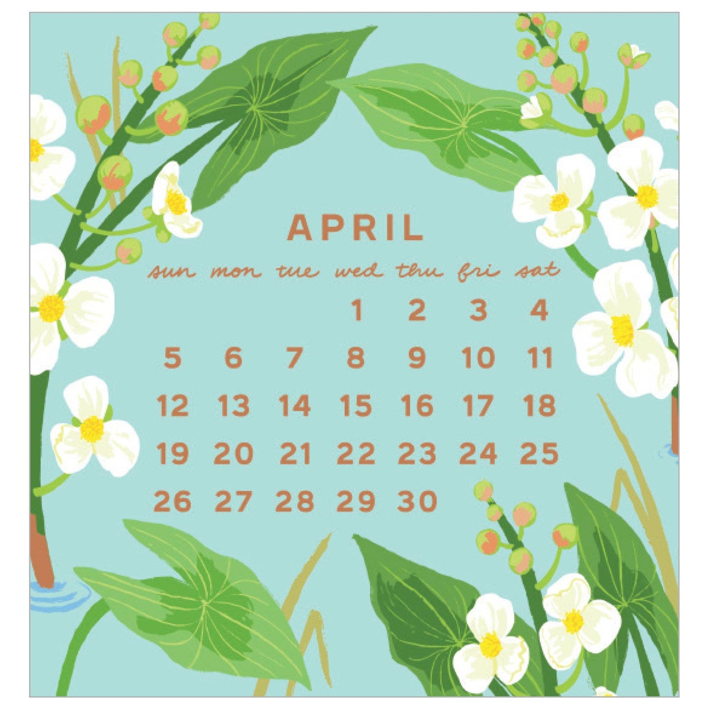 Smudge Ink - 2026 Blossom Mini Calendar