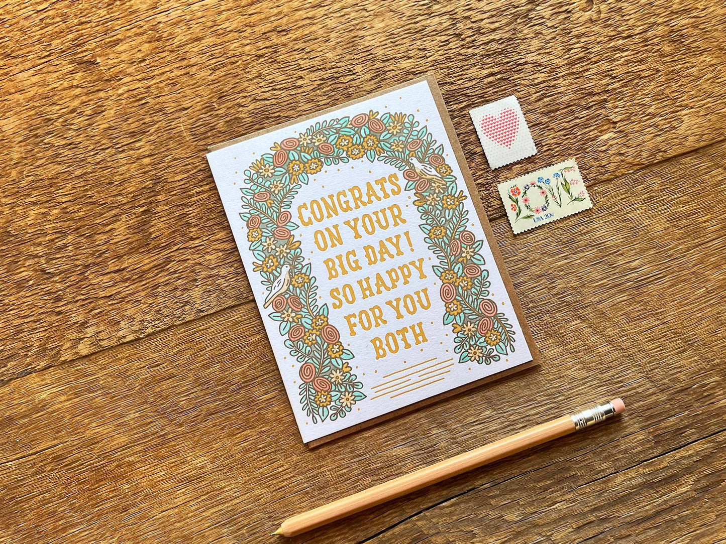 Noteworthy Paper & Press - Congrats Wedding Arch Card