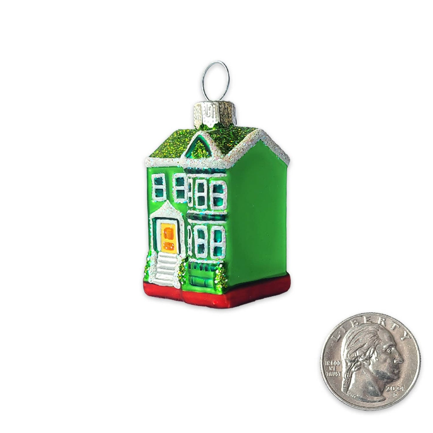 SF Mercantile - Mini Victorian House Glass Ornament