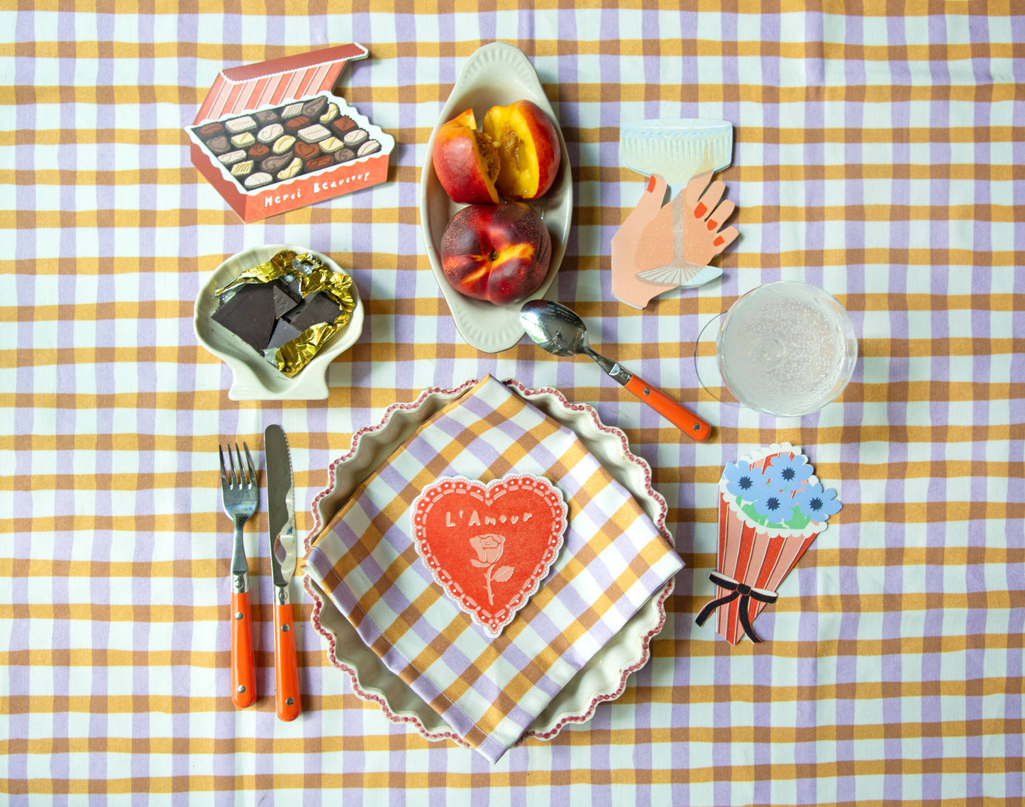 Isatopia - Rose Heart Amour Collection - Die Cut Card