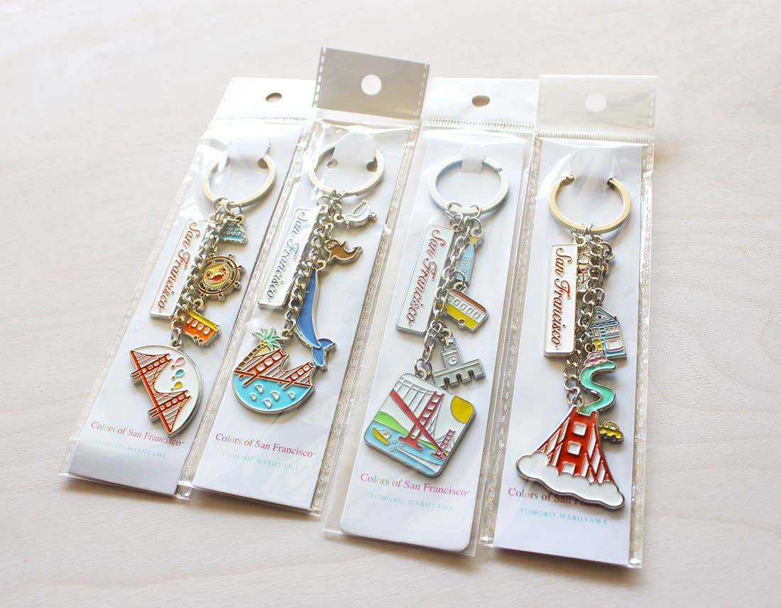 Tomoko Maruyama - San Francisco Silver Keychains: D. Fog