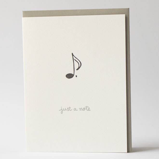 Albertine Press - Just A Note Greeting Card