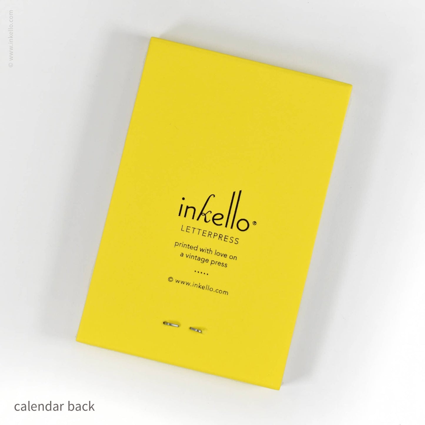 Inkello Letterpress - 2026 Matchbook Calendar™ (#107): Cyan