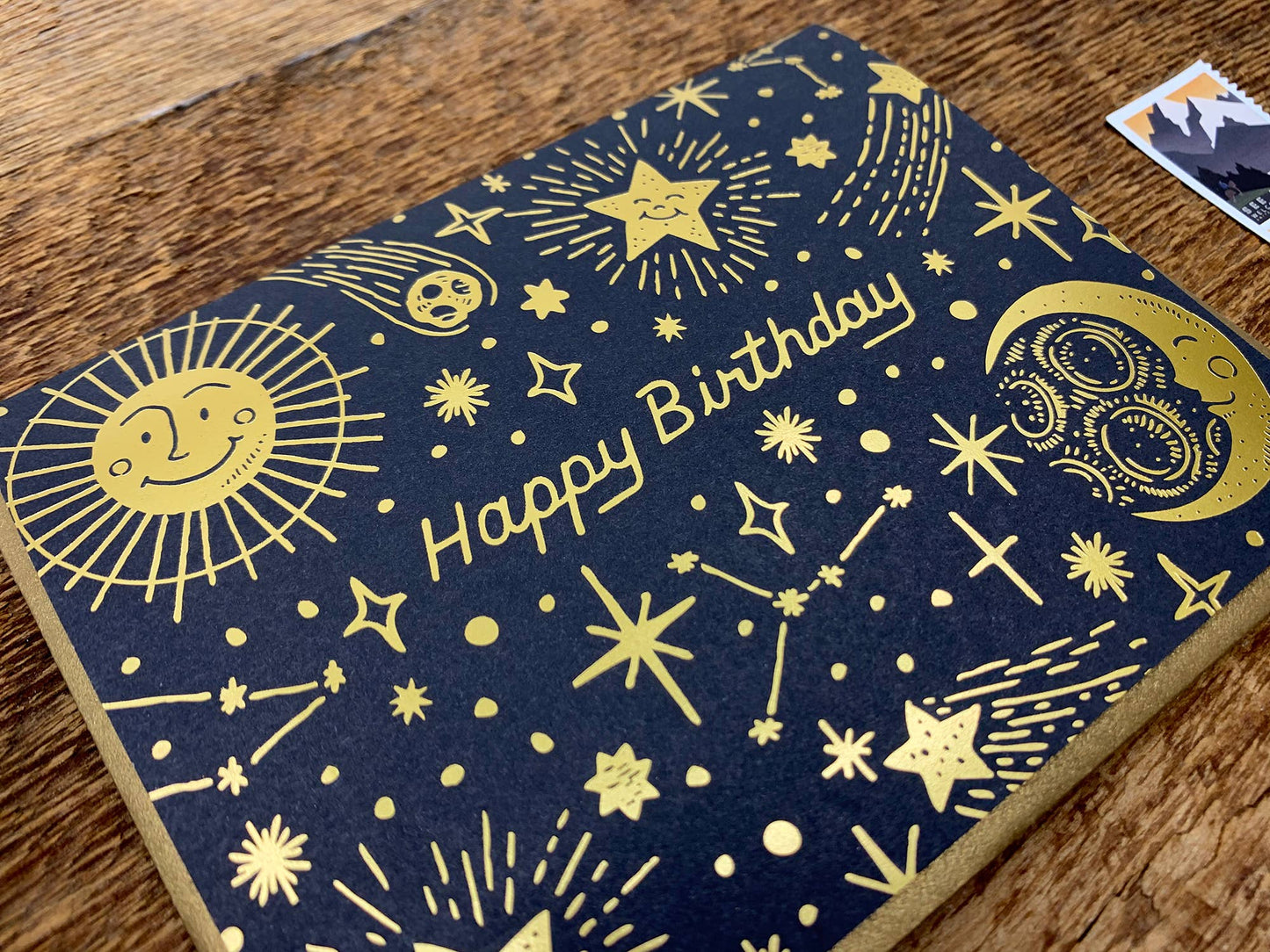 Noteworthy Paper & Press - Celestial Birthday Card