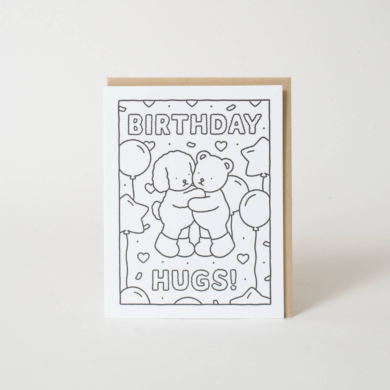 Bobbie Goods- Birthday Hugs DIY Coloring Card