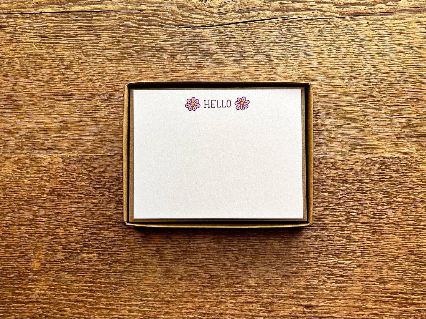 Noteworthy Paper & Press - Hello Flower Flat Notes (Boxed Set of 8)