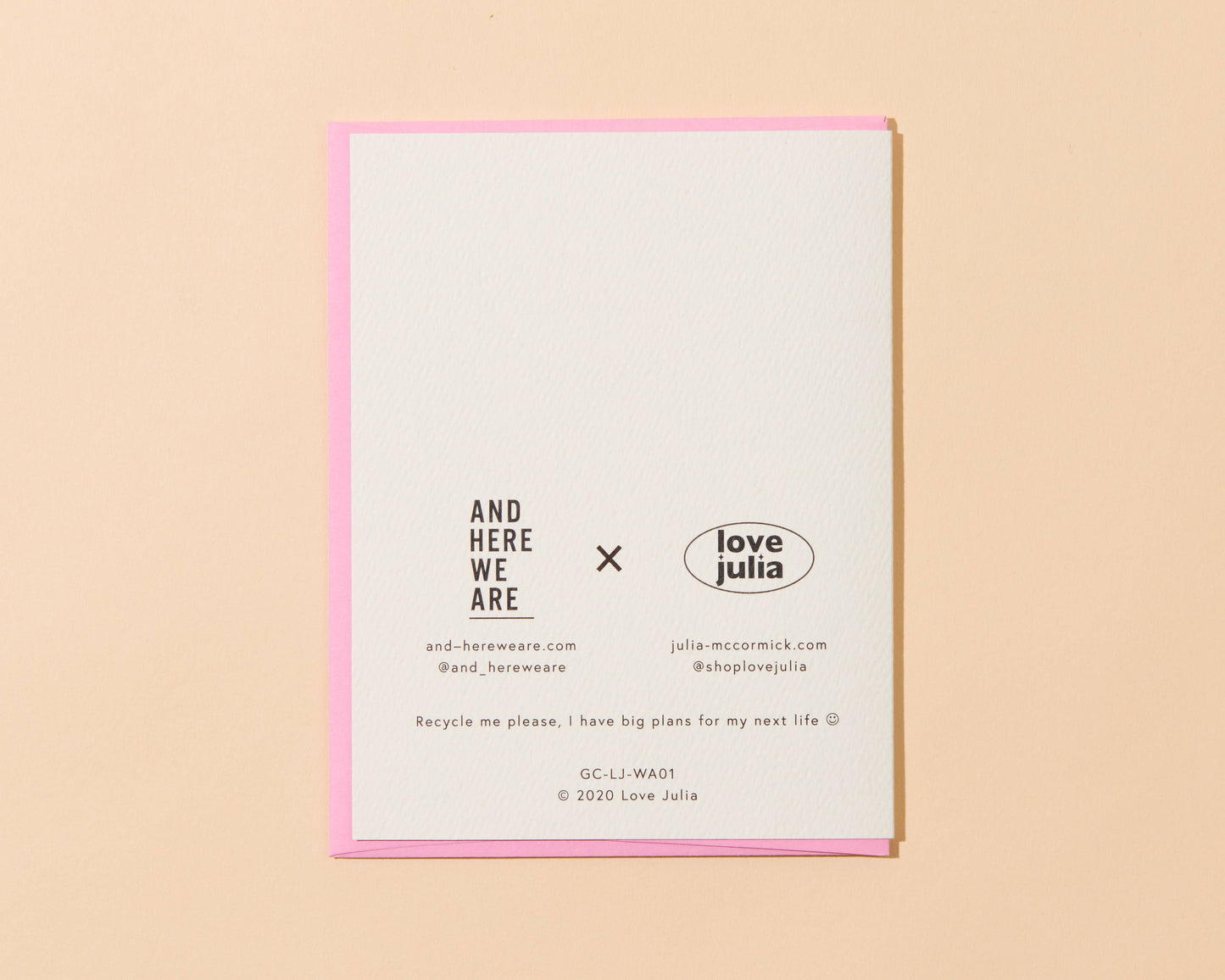 And Here We Are - Moon Phase Congrats Greeting Card