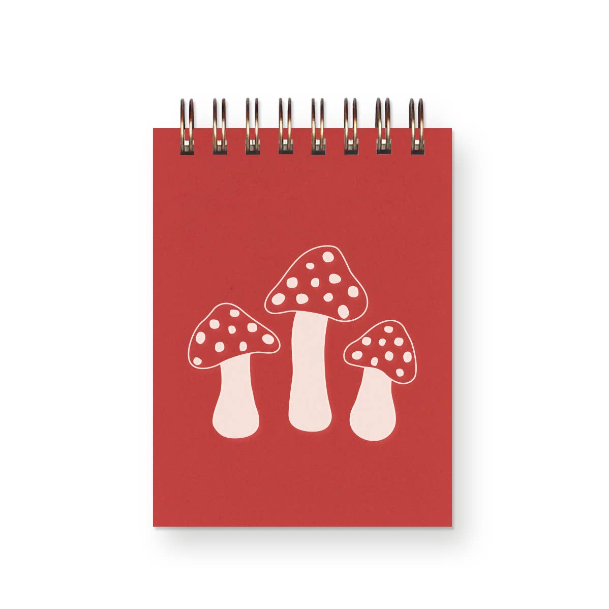 Ruff House Print Shop - Mushroom Mini Jotter Notebook: French Vanilla Cover | Canyon Ink