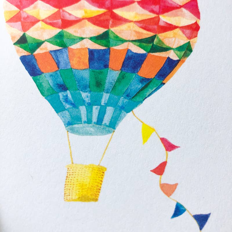 Honeyberry Studios - Hot Air Balloon Graduation Greeting Card