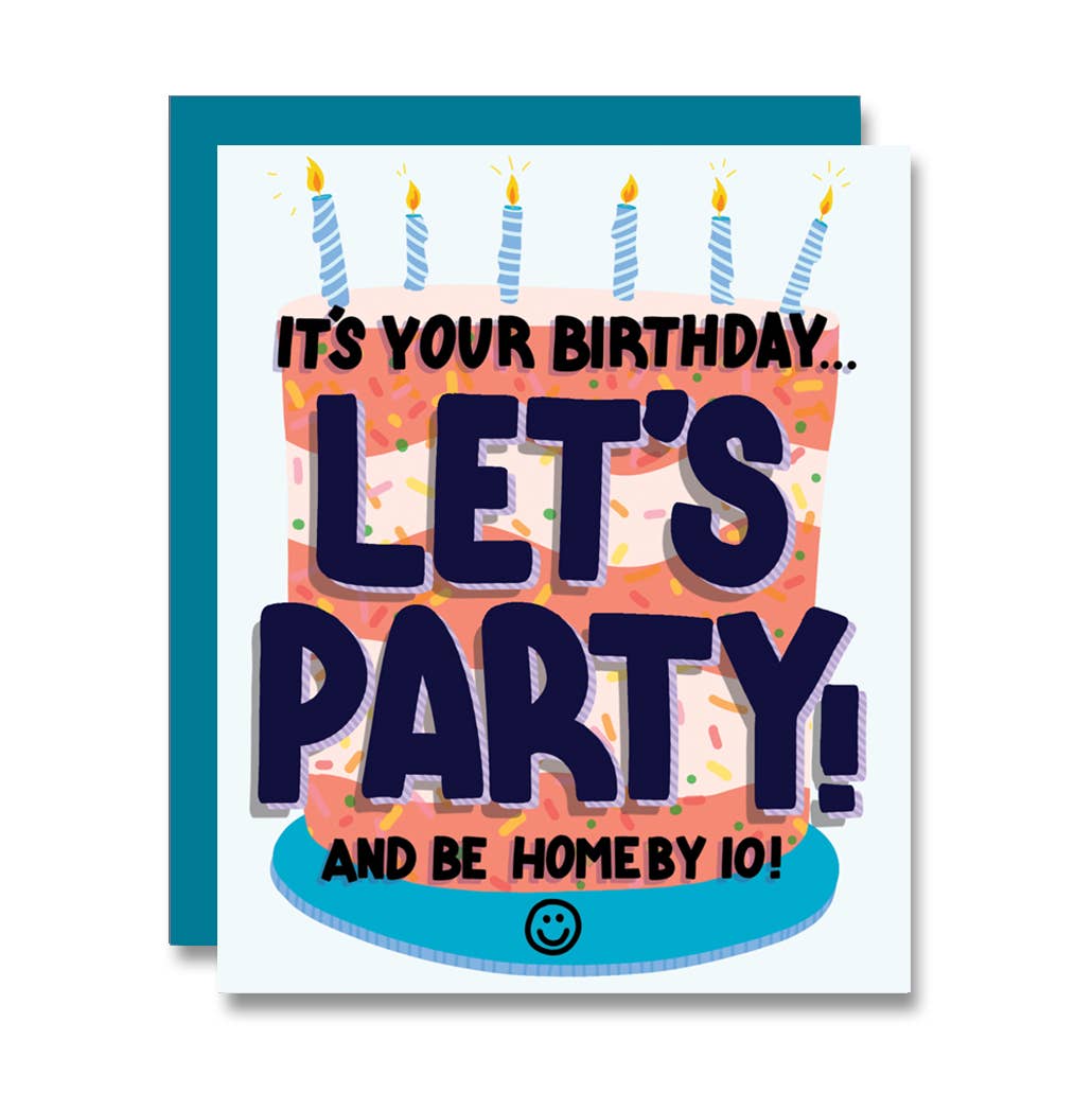 PapaLlama - Home By Ten Birthday Party Card