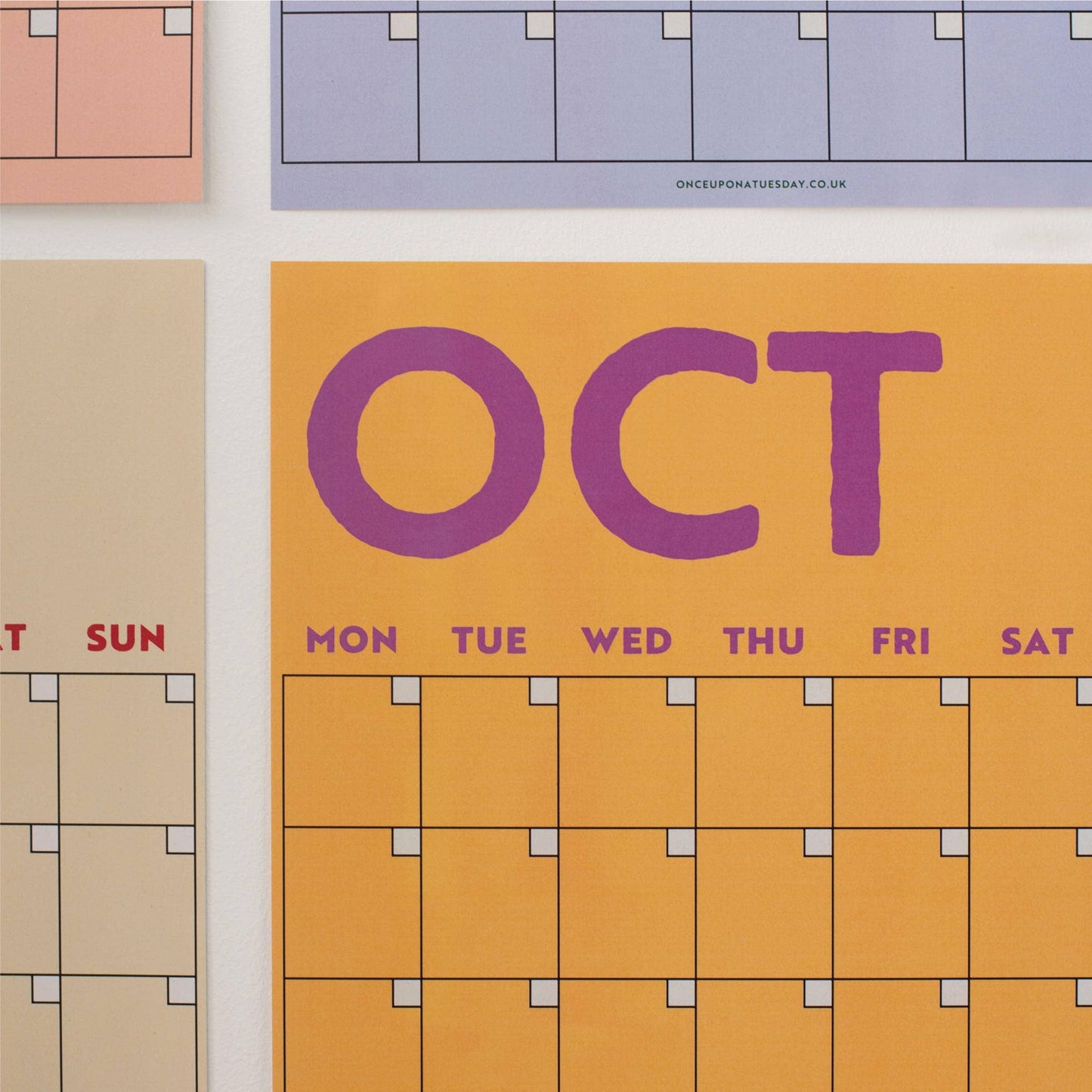Good Tuesday (Once Upon a Tuesday) - Monthly Undated A3 Wall Planner | 12 Pages | Colourburst