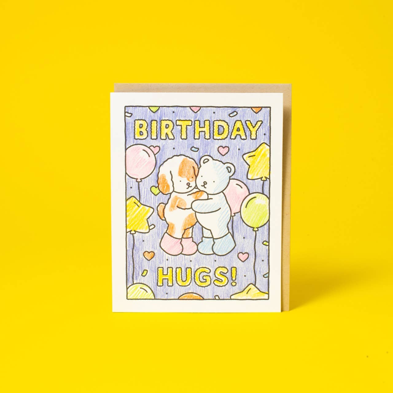 Bobbie Goods- Birthday Hugs DIY Coloring Card