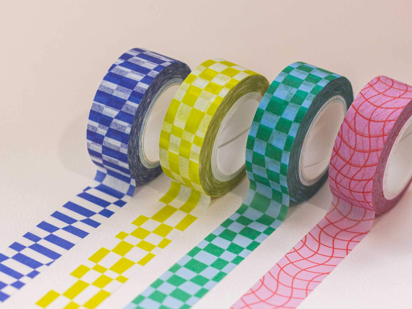 My Darlin' - La Grid En Rose 15mm • Wavy Grid Washi Tape