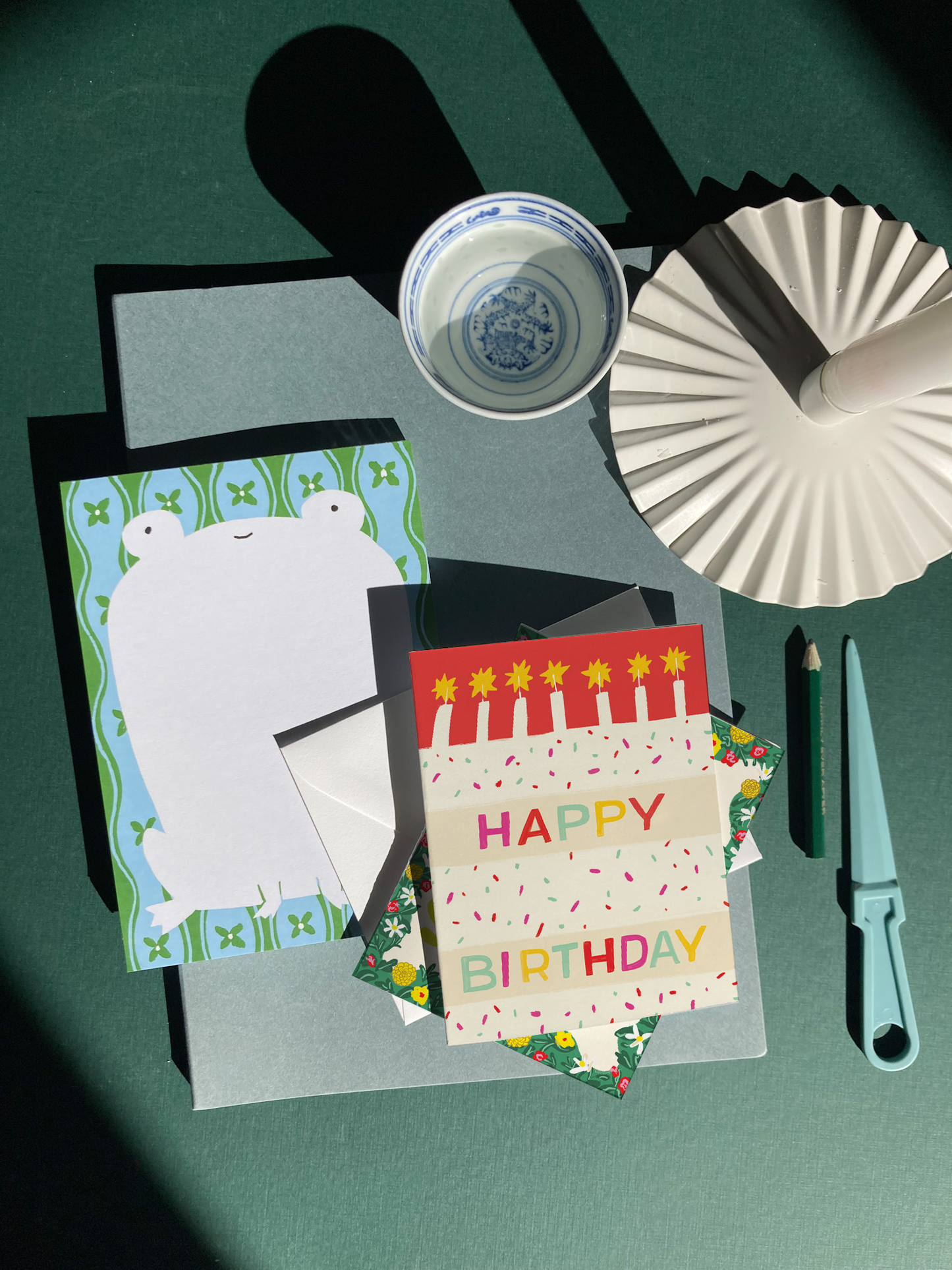 Karen Schipper - Birthday Cake - Colorful Cake Birthday Card