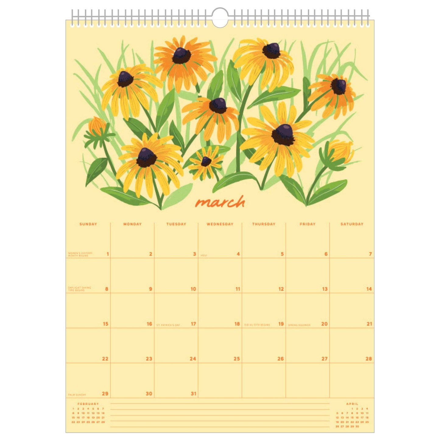 Smudge Ink - 2026 Wildflower Wall Calendar