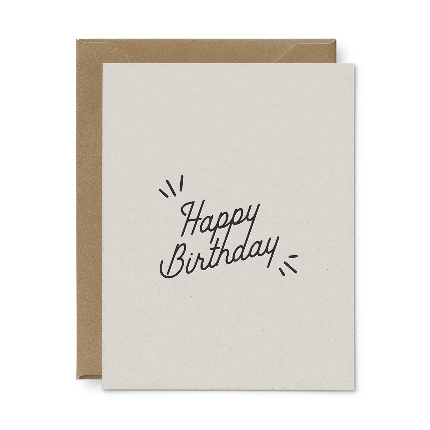 Ruff House Print Shop - Happy Birthday Lines Greeting Card
