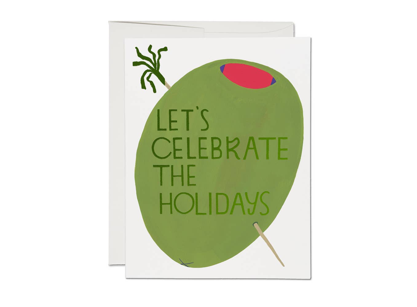Red Cap Cards - Olive Holidays holiday greeting card