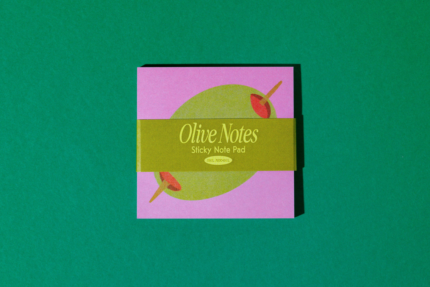 Mel Andrel - Olive Sticky Notes