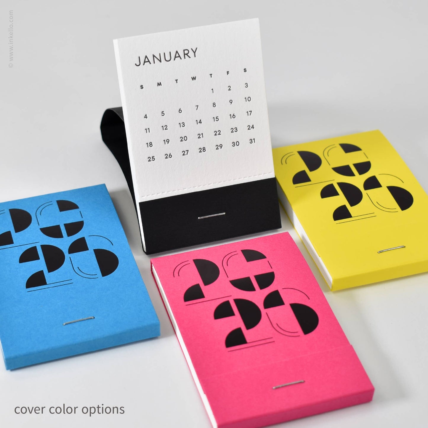 Inkello Letterpress - 2026 Matchbook Calendar™ (#107): Cyan
