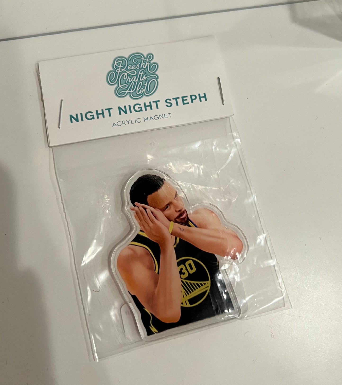 Night Night Steph Curry Warriors Magnet Hardshell