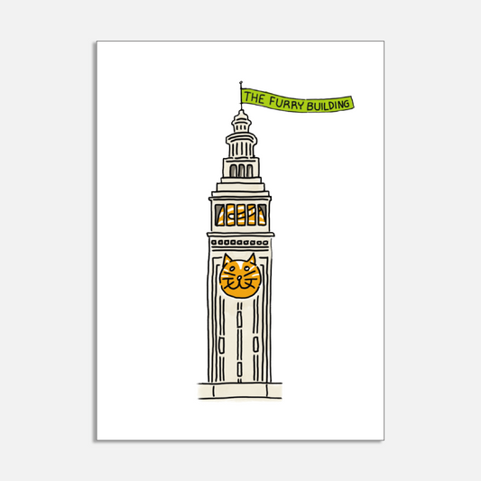 Cat City, Ink. - The Furry Building Note Card