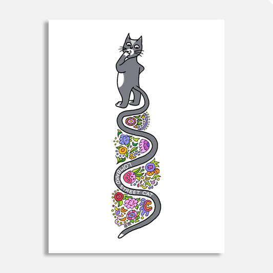 Cat City, Ink. - Lombard Street Cat Note Card