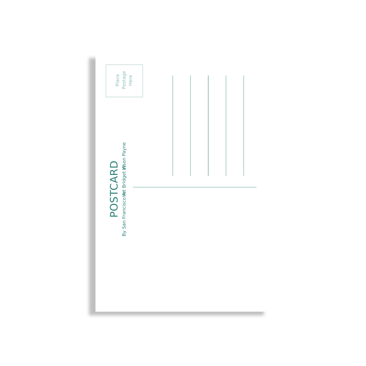 Bridget Watson Payne - Golden Gate Bridge Postcard 2