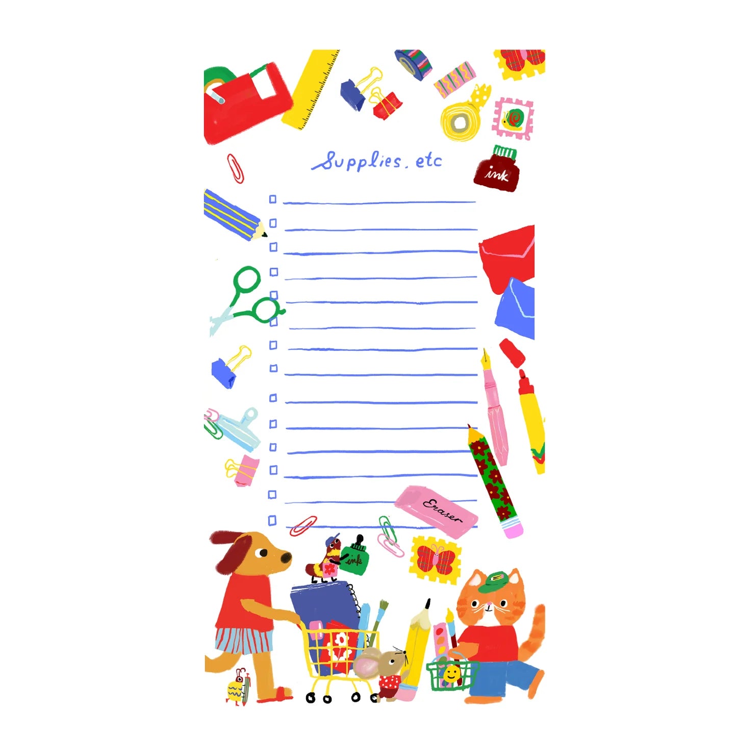 Stationery Store Day - Stocking Up Notepad