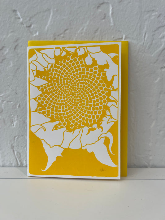 Anne Breedlove - Sunflower Head Card - A6