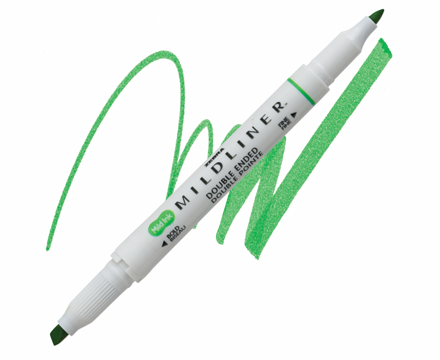 Zebra Mildliner Double-Ended Highlighter - Green