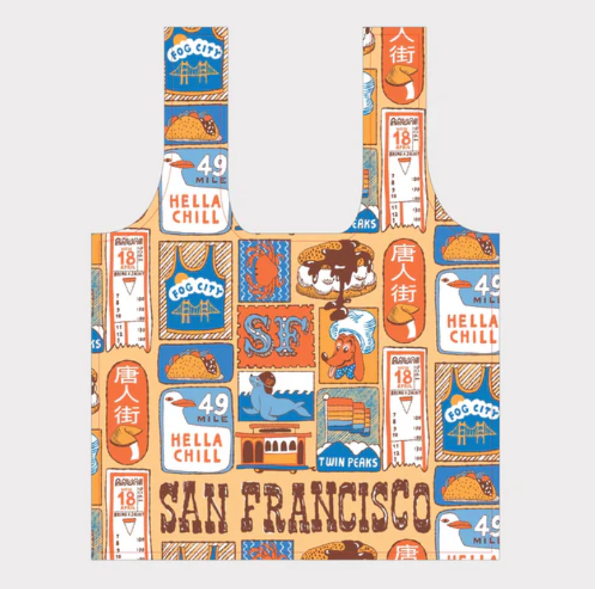 Yellow Owl Workshop - SF Art Sack® - San Francisco Lover Eco-Friendly Tote Bag