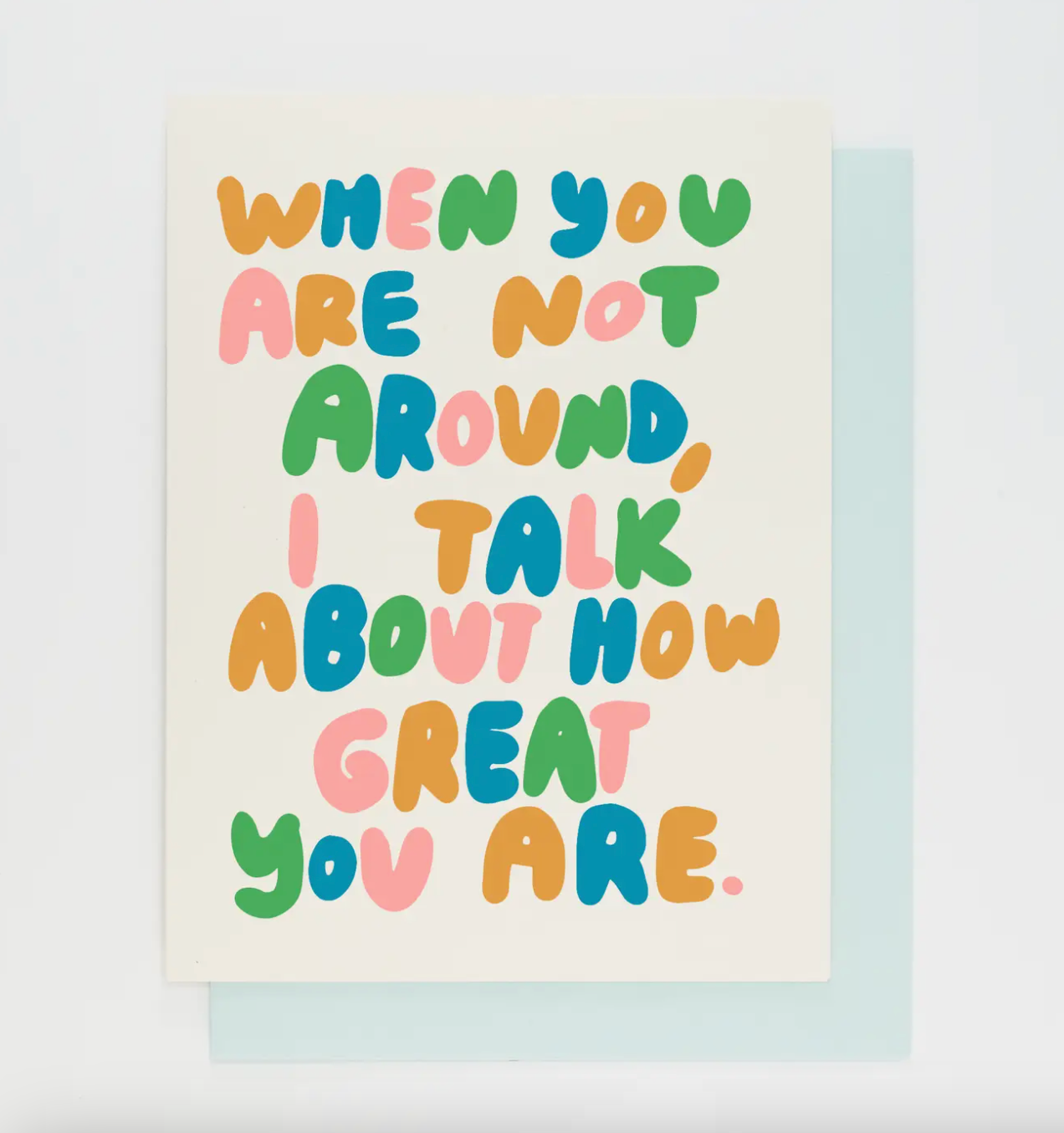 People I've Loved - I Talk About You Card