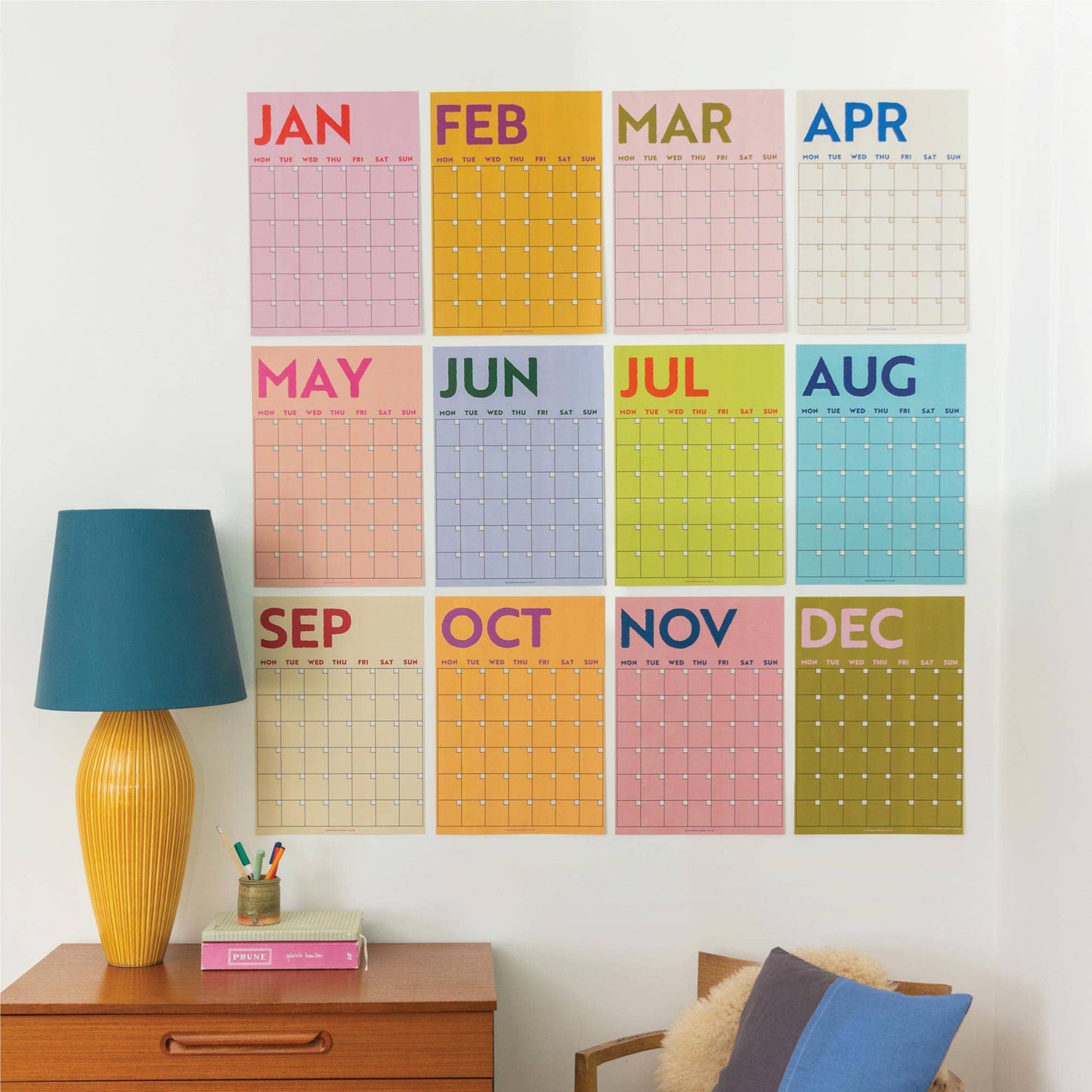 Good Tuesday (Once Upon a Tuesday) - Monthly Undated A3 Wall Planner | 12 Pages | Colourburst