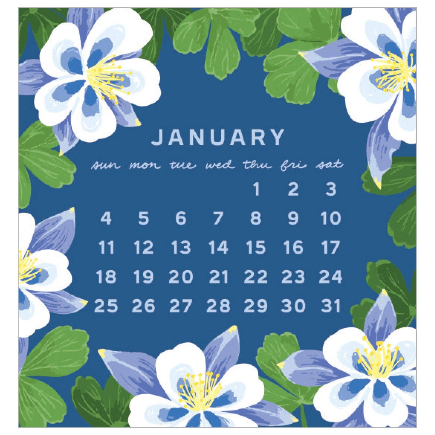 Smudge Ink - 2026 Blossom Mini Calendar