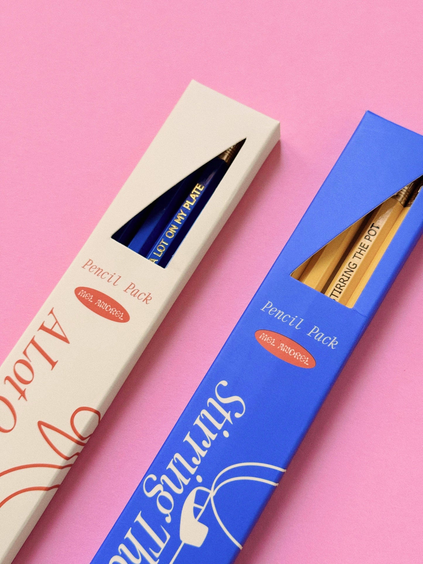 Mel Andrel - A Lot On My Plate Pencil 4 Pack