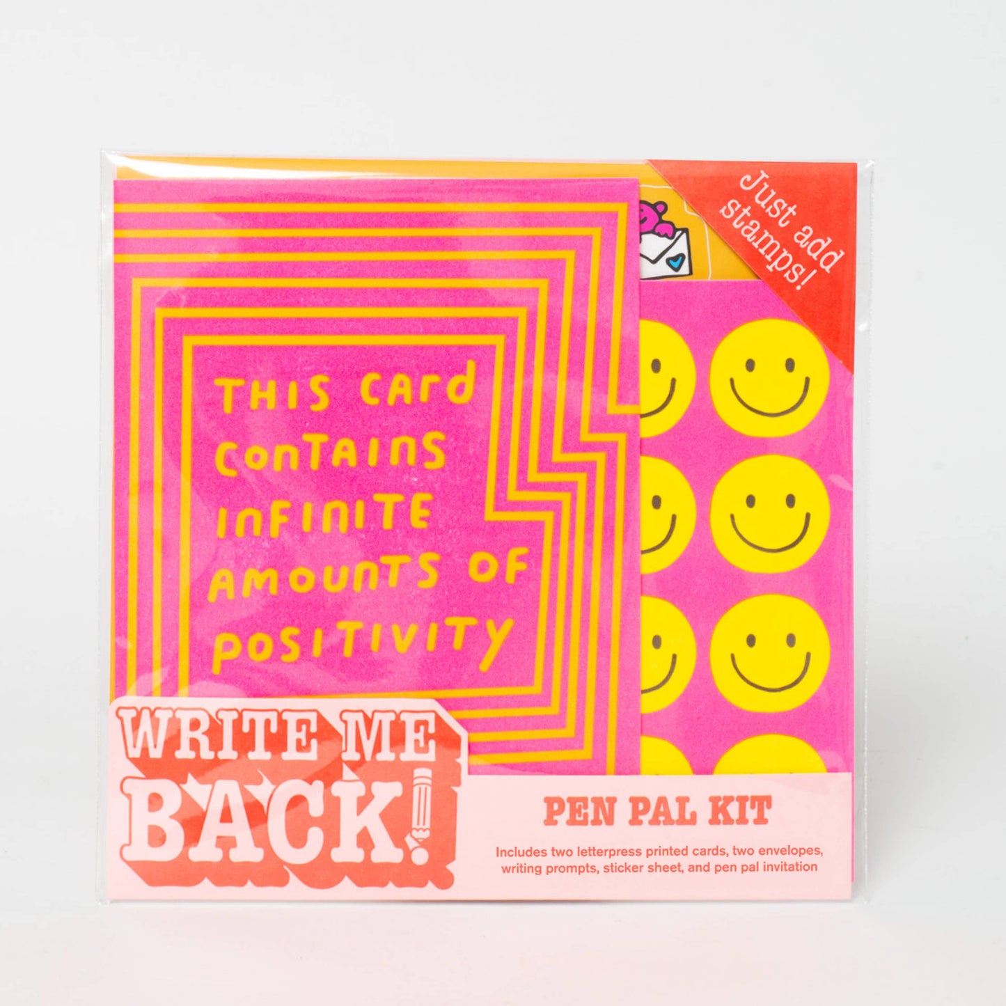 Egg Press - Positivity + Smiles Letter Writing Write Me Back Pen Pal Kit