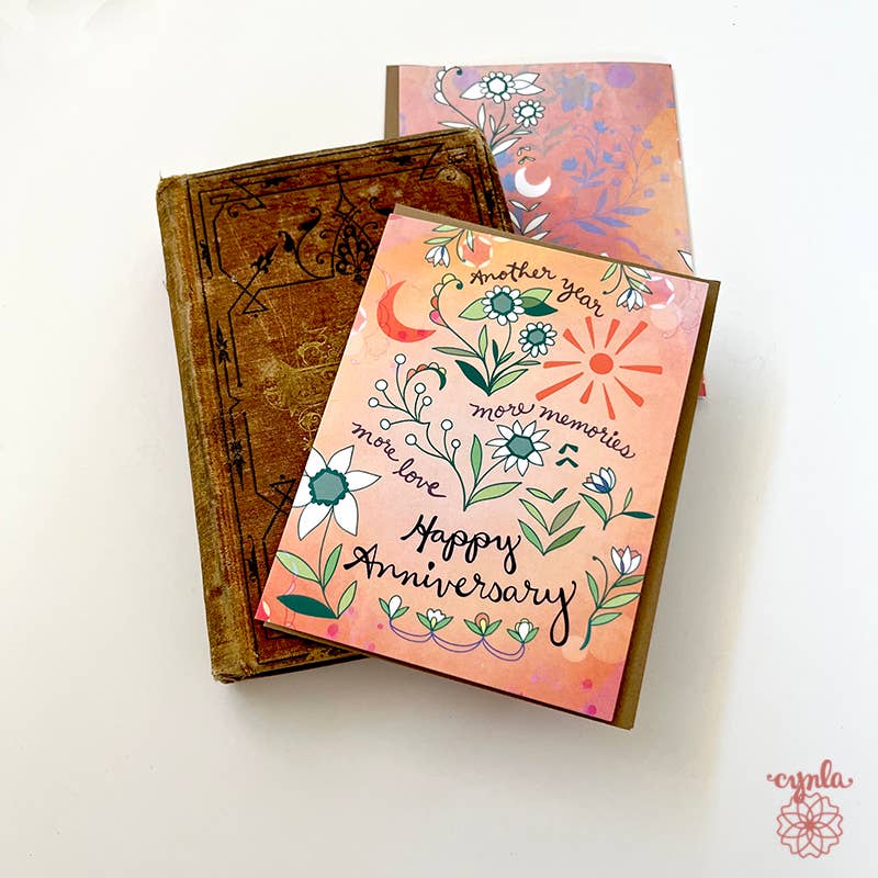 Cynla - Anniversary Memories Card - love card happy anniversary card