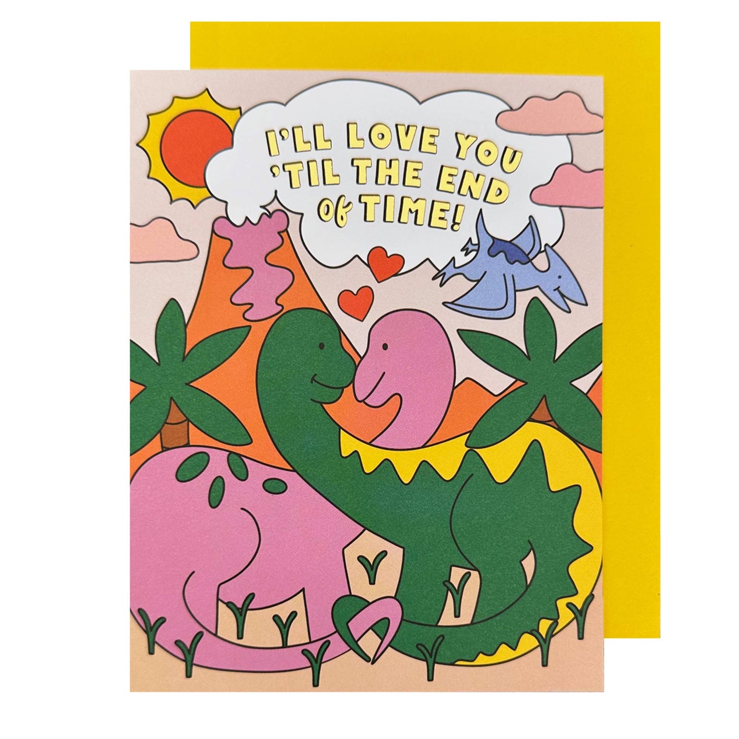 The Social Type - Dinosaur Love Card