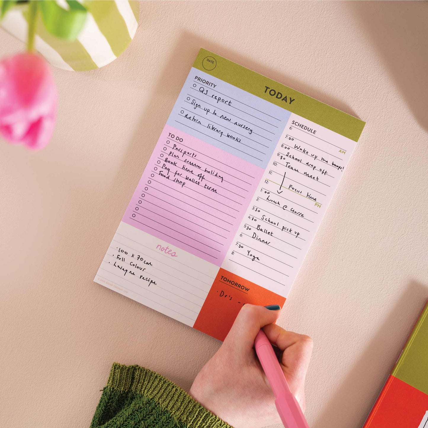 Good Tuesday (Once Upon a Tuesday) - A5 Daily Planner Pad | Block My Life