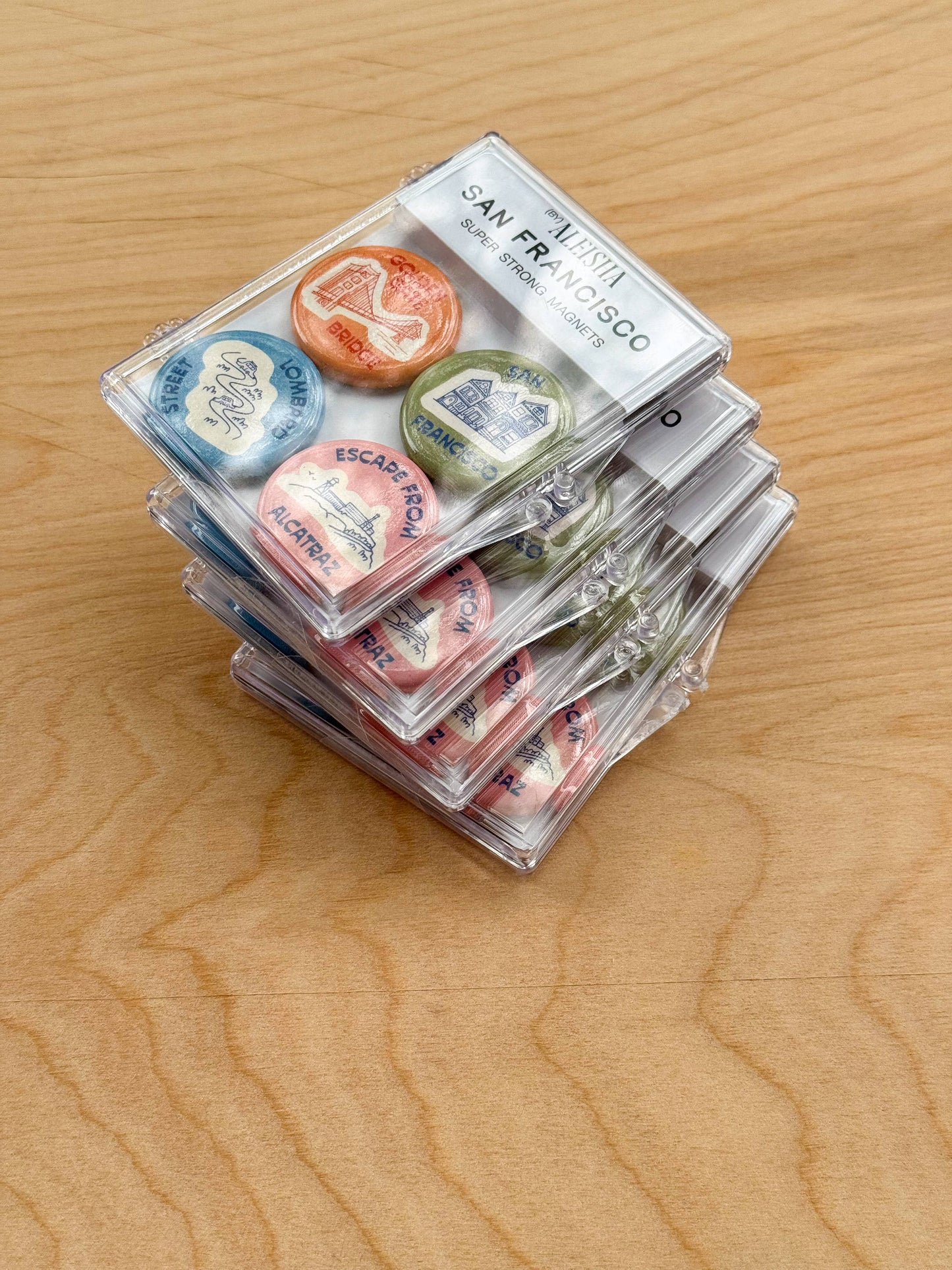 By Aleisha - San Francisco Icons Magnet Set