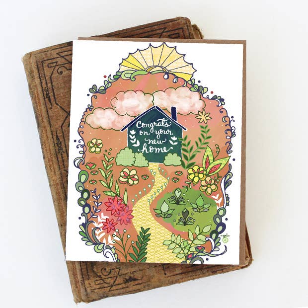 Cynla - Congrats House Card - New Home card, moving card