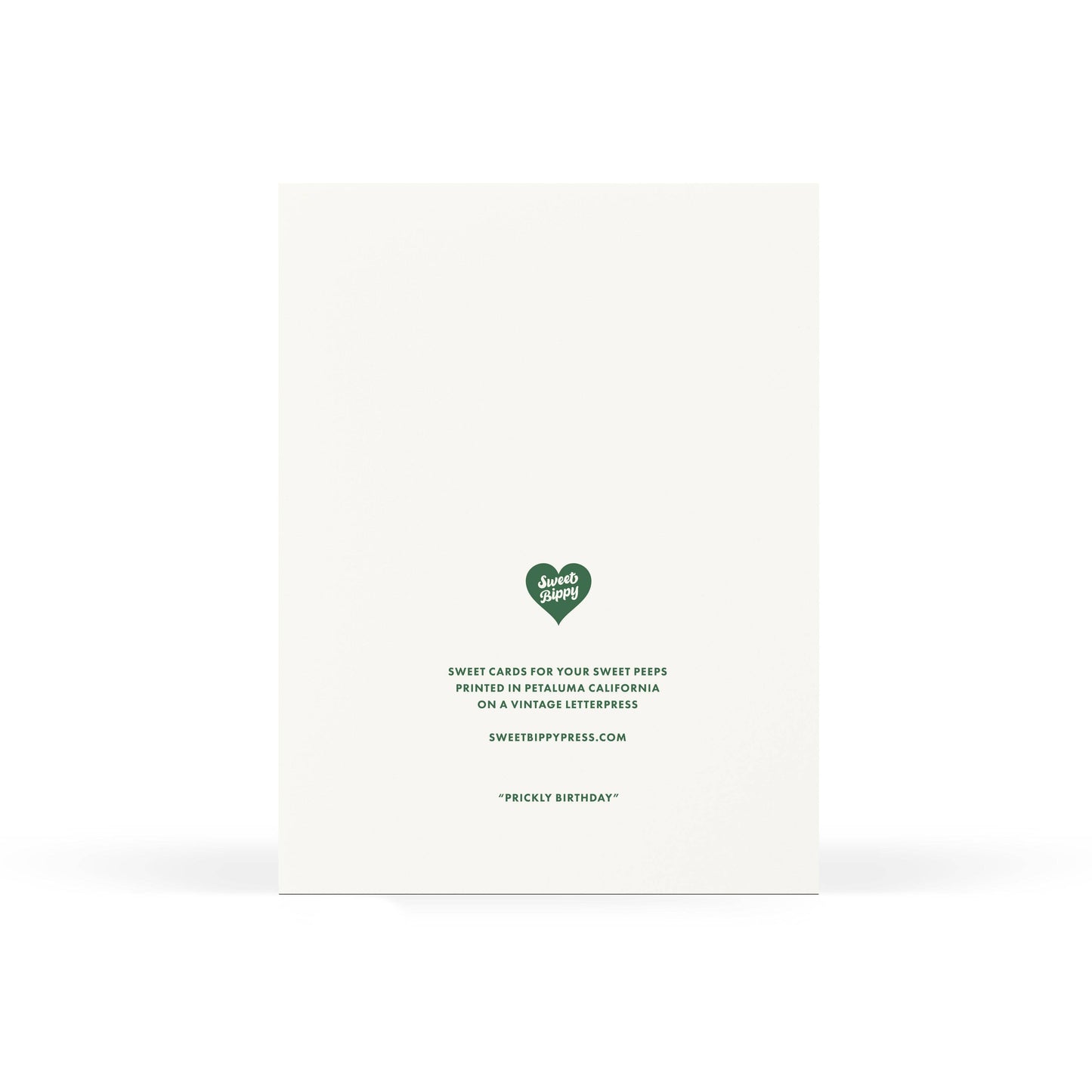 Sweet Bippy Press - Prickly Birthday Card