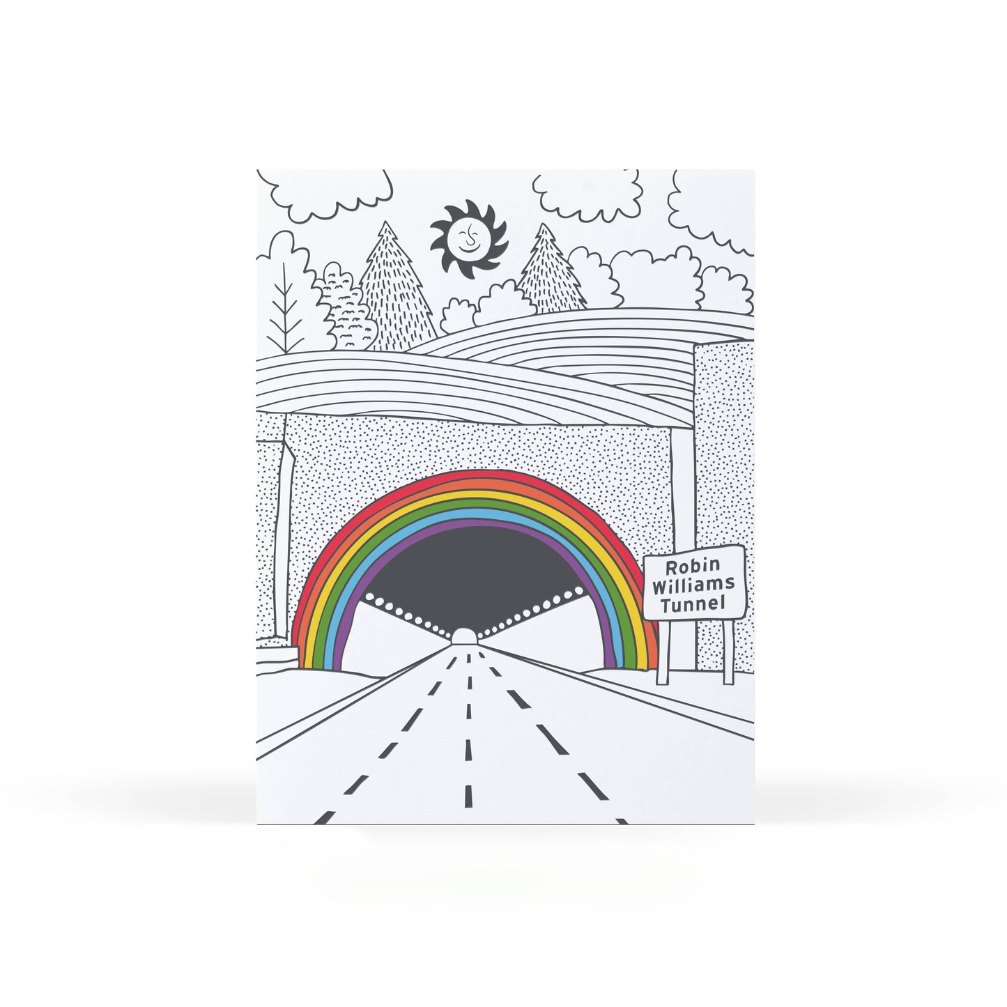 Sweet Bippy Press - Robin Williams Tunnel Greeting Card