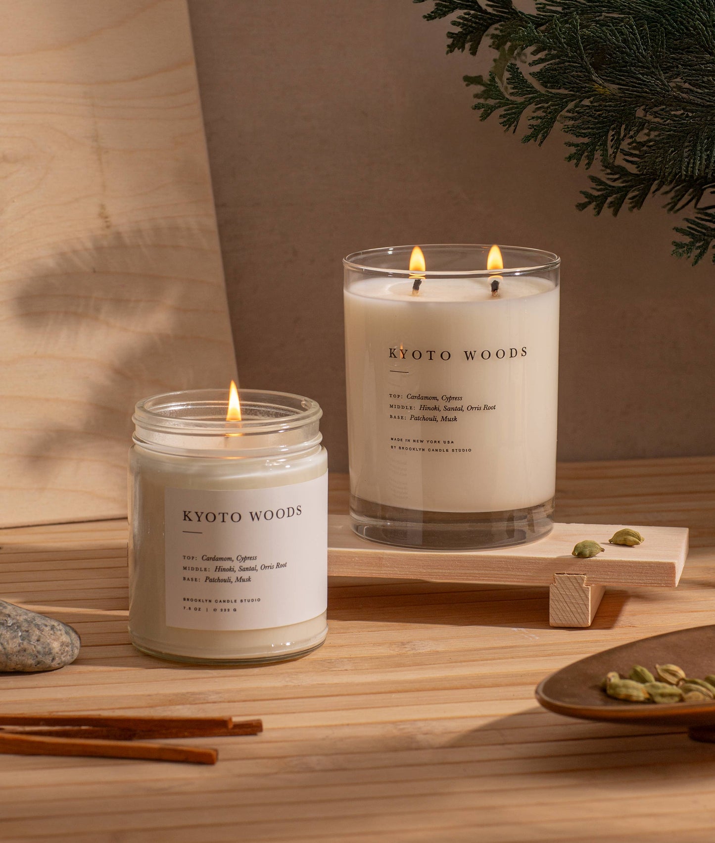 Brooklyn Candle Studio - Kyoto Woods Classic 2-Wick Candle