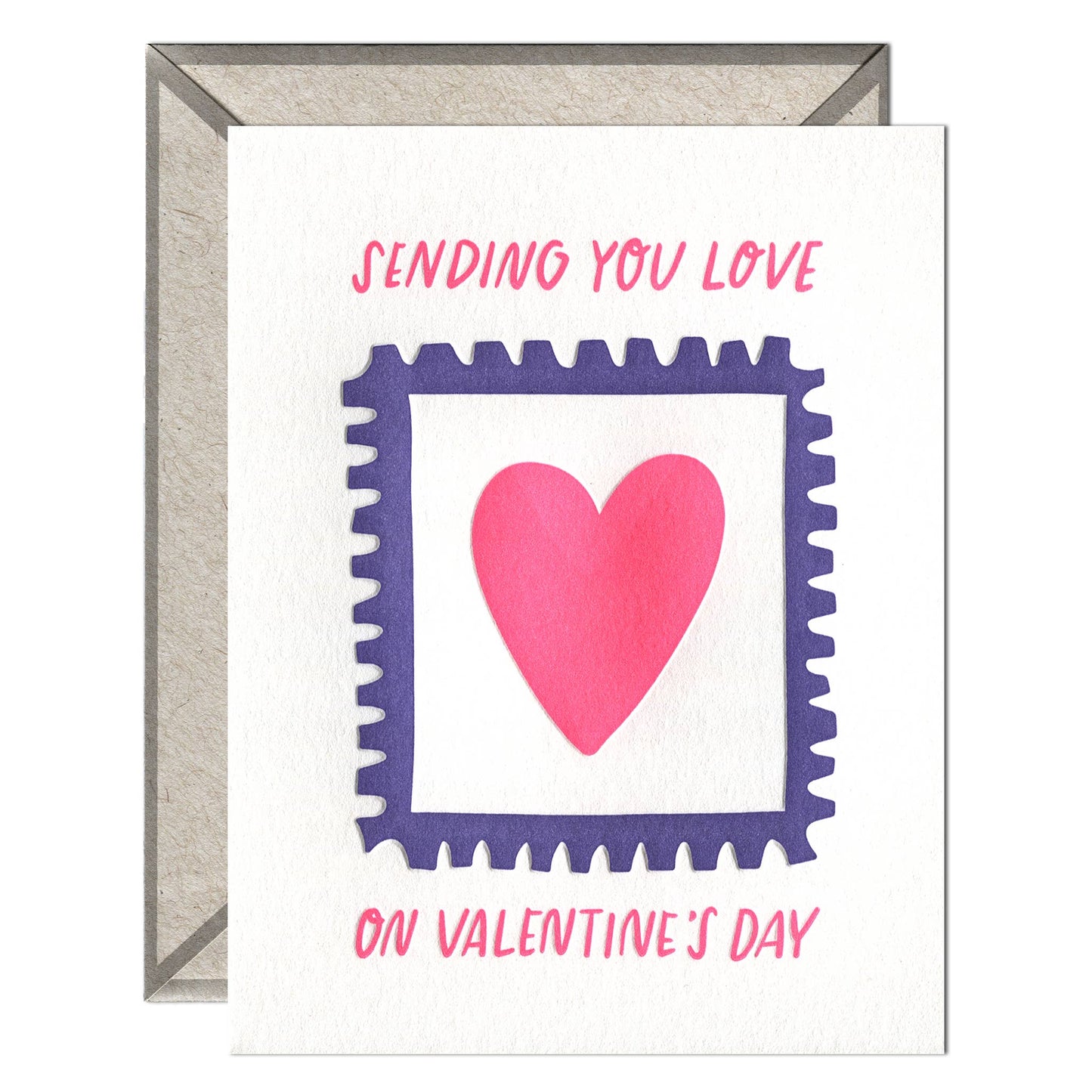 INK MEETS PAPER - Sending Love Stamp - Valentine's Day Card