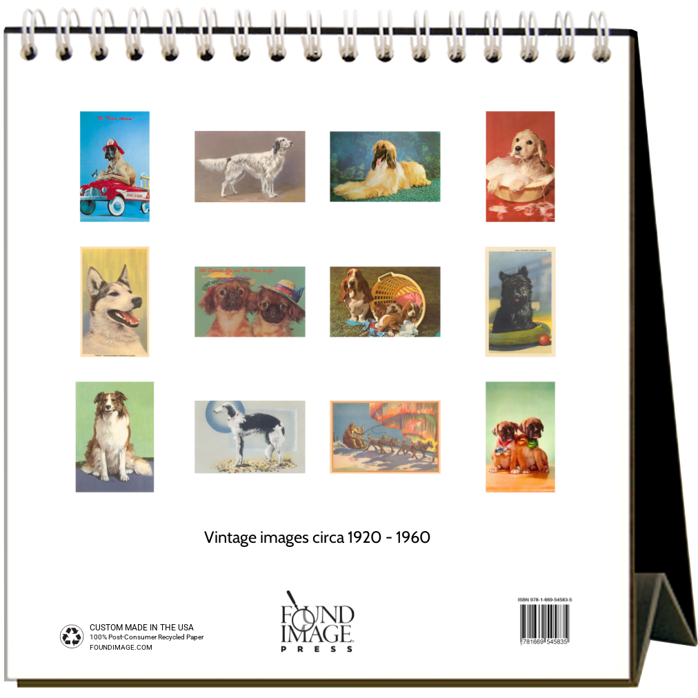 Found Image Press - Dogs 2026 Desk Calendar